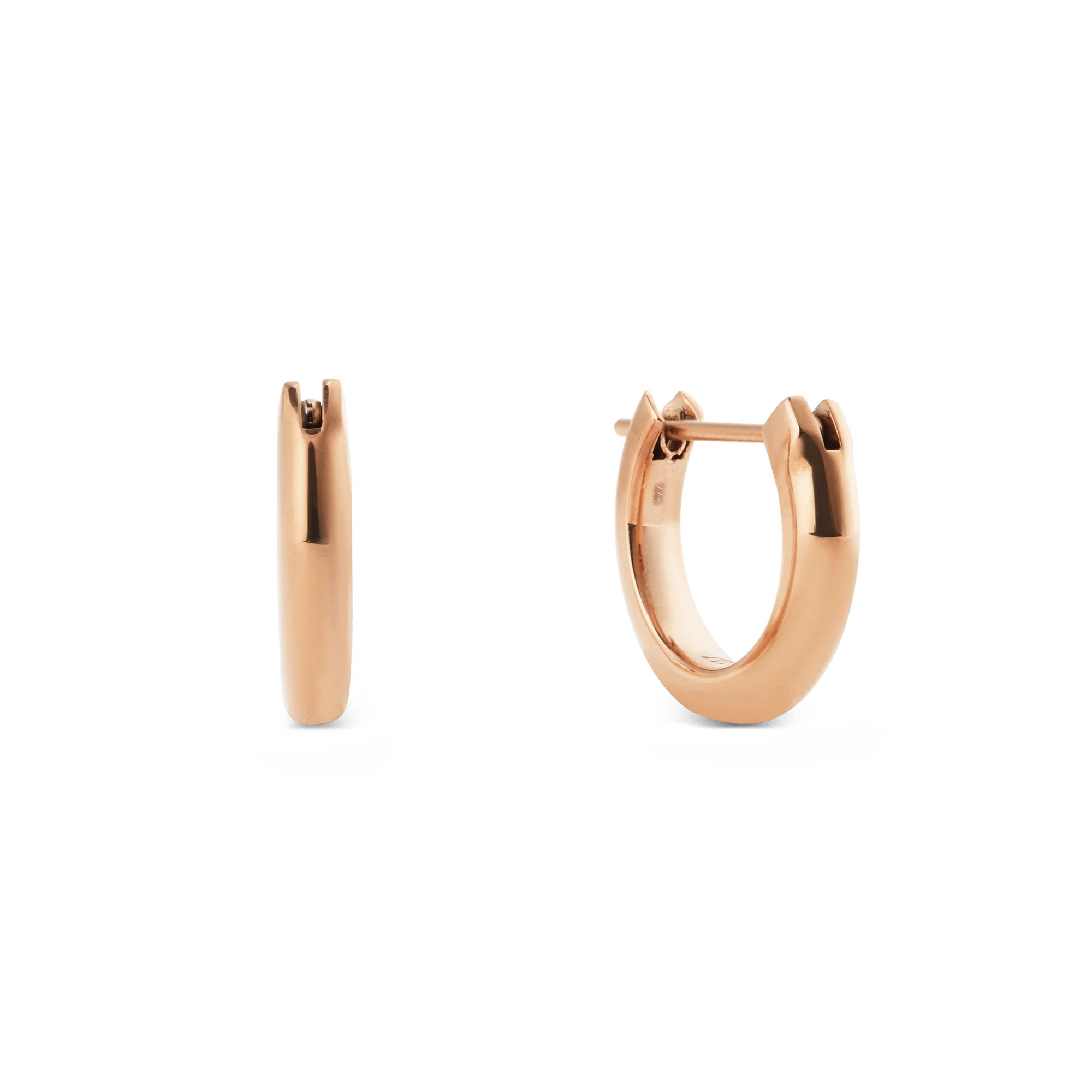 Arch Earrings Rose Gold 9mm