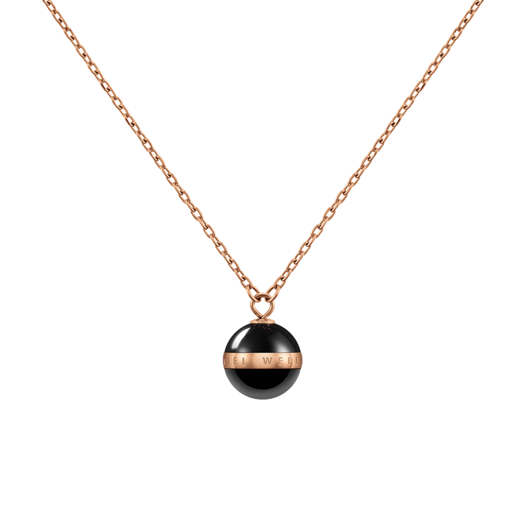 Aspiration Necklace Rose Gold Black