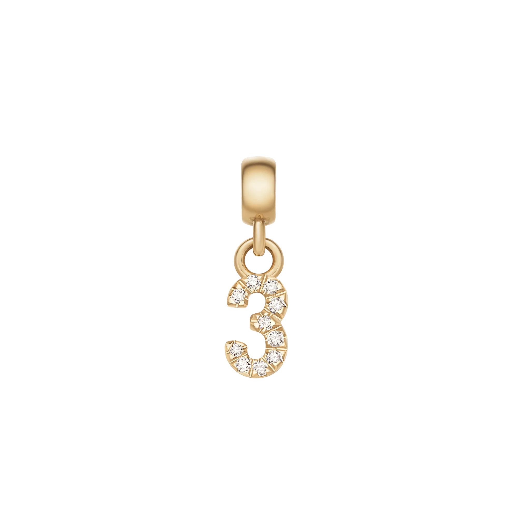 Crystal Number Charm Gold - Image 10