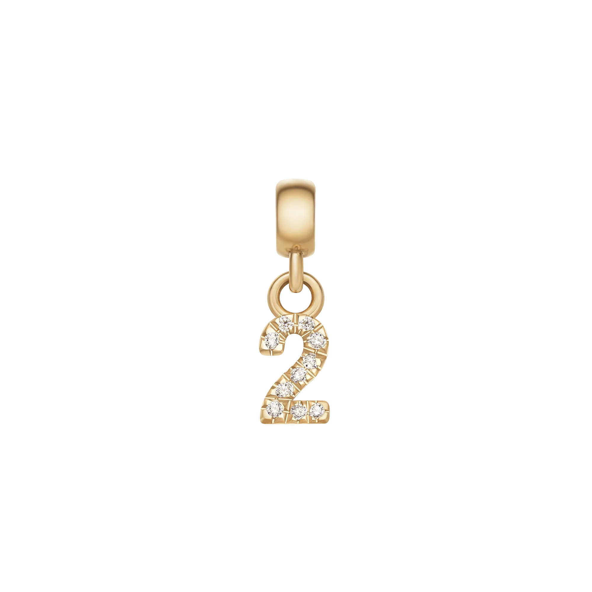 Crystal Number Charm Gold - Image 5