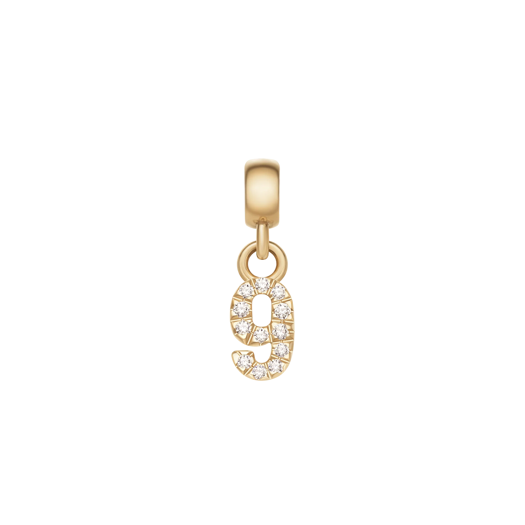 Crystal Number Charm Gold - Image 8