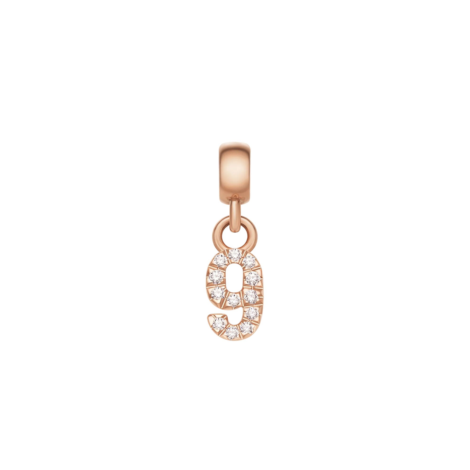 Crystal Number Charm Rose Gold - Image 11