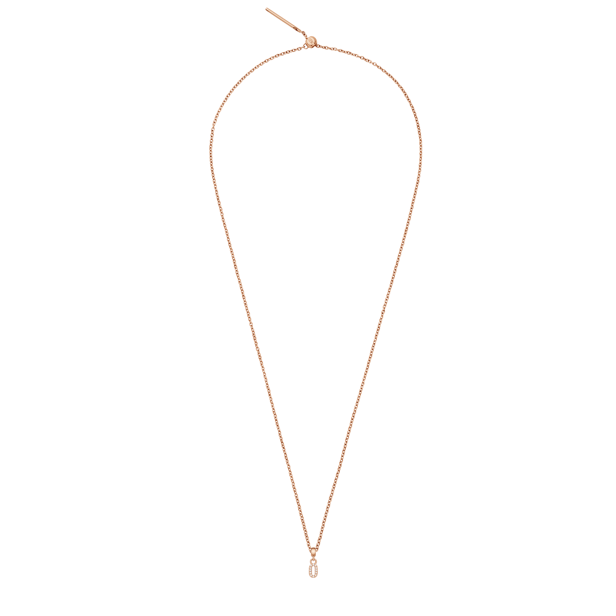Crystal Number Charm Rose Gold - Image 2