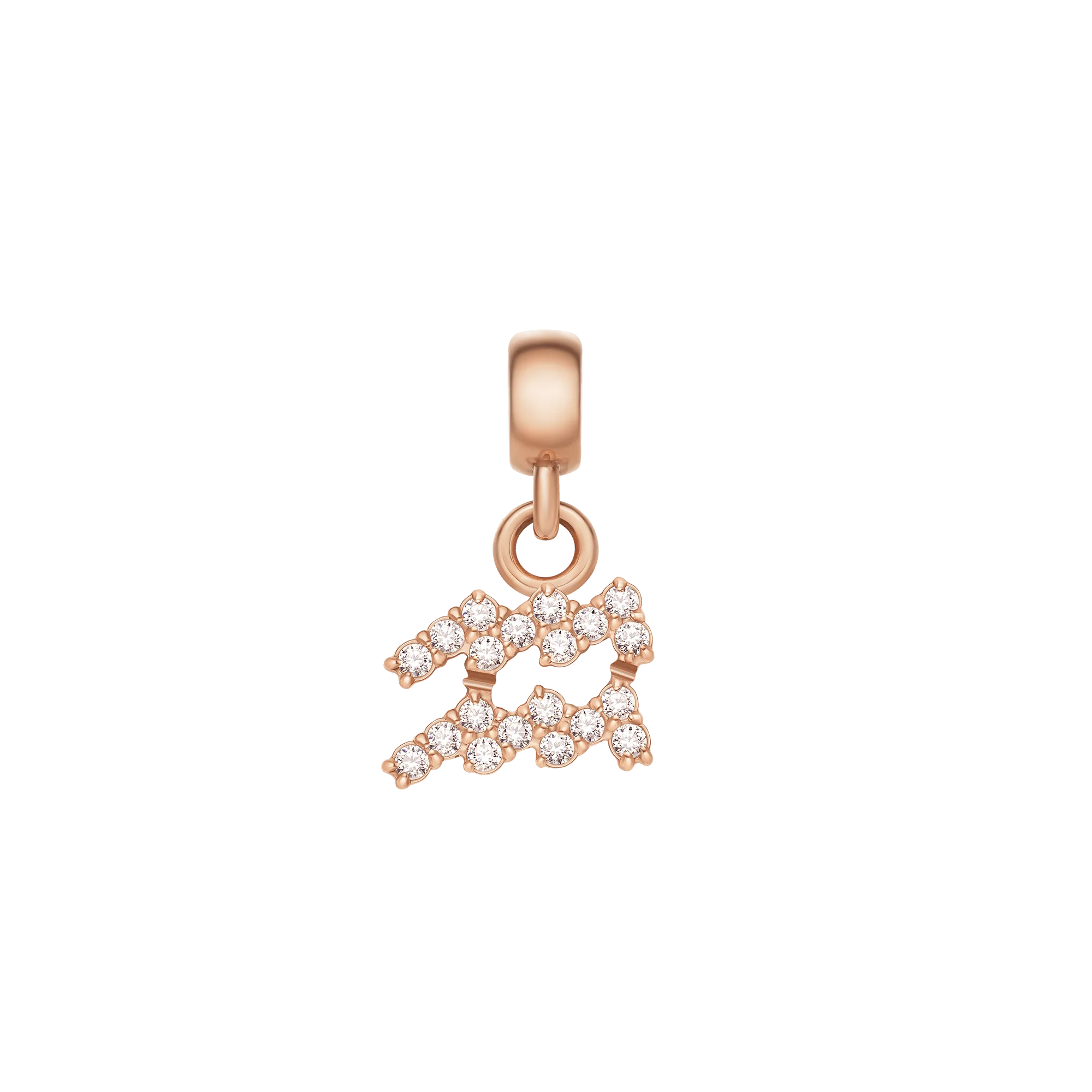 Crystal Zodiac Charm Rose Gold - Image 9