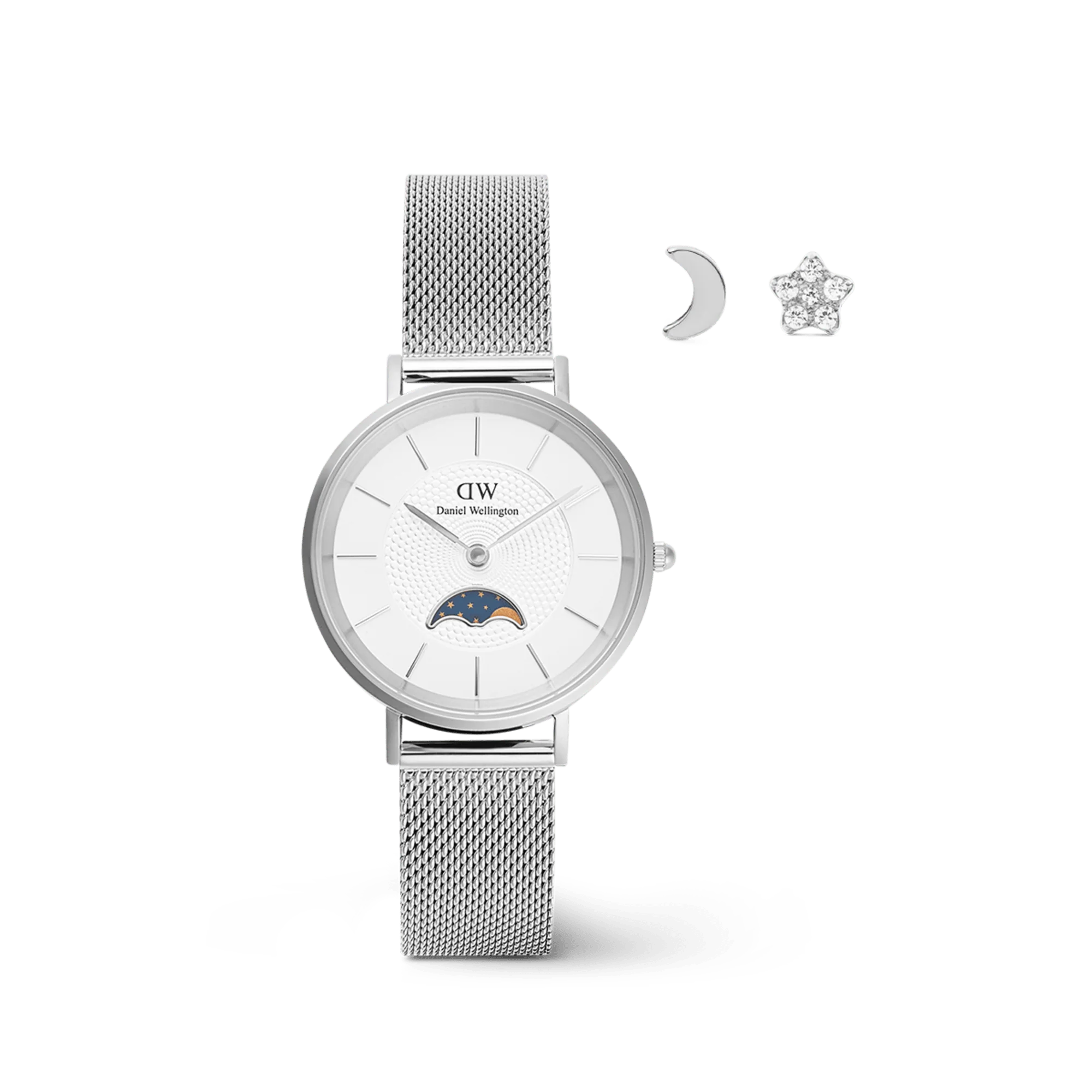 Moon and Stars Set Silver