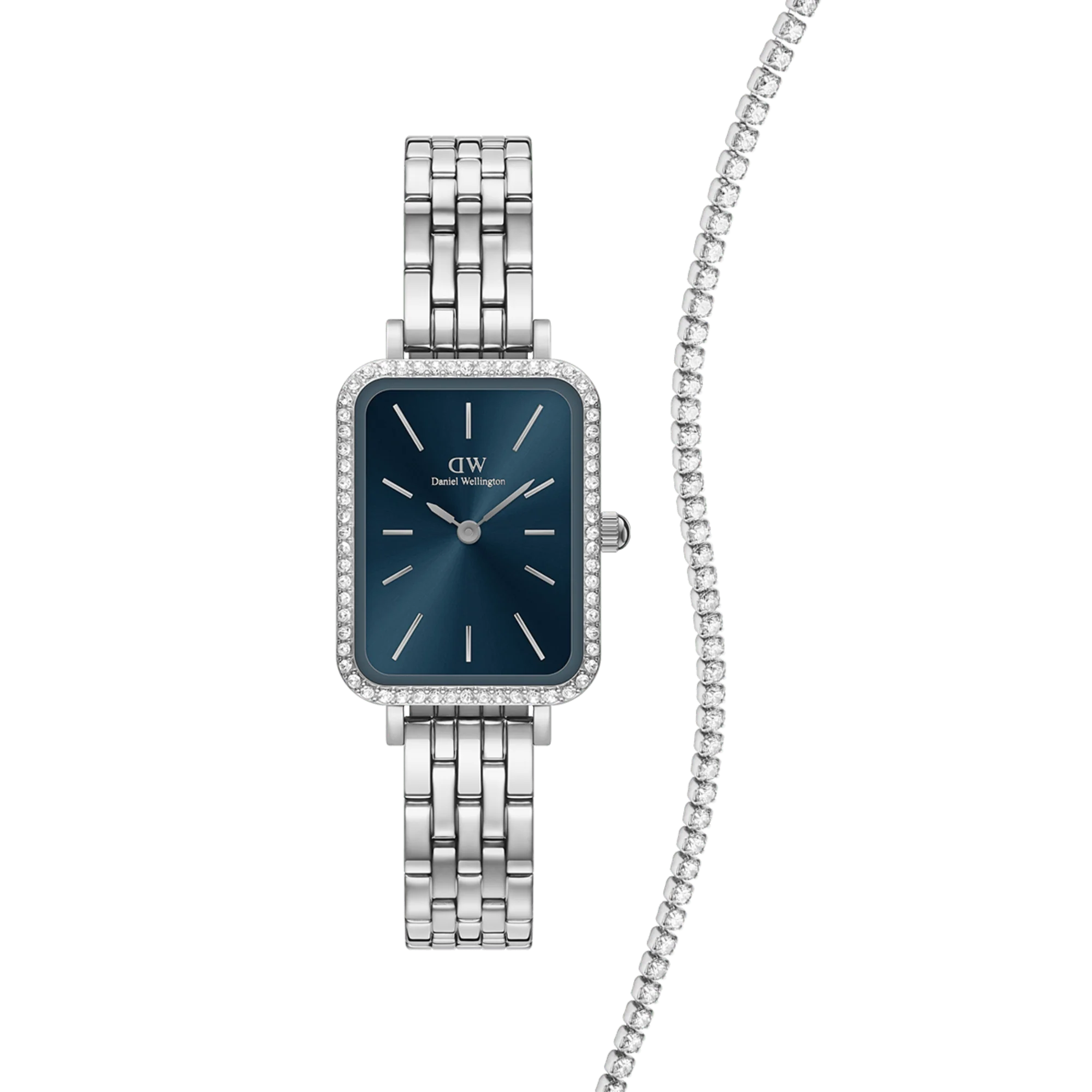 Quadro Bezel Arctic & Tennis Bracelet S